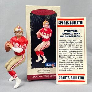 Joe Montana San Francisco 49ers 1995 Hallmark Keepsake Ornament